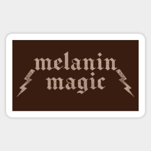 Melanin Magic / Typography Statement Design Sticker